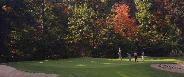 Cleveland golf hole with golfers